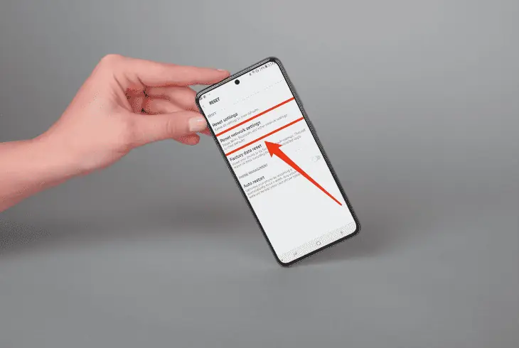 reset your phone network settings