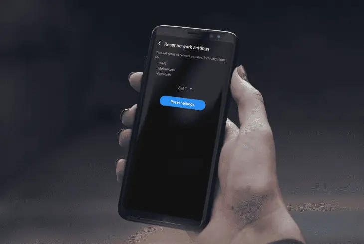 reset the phone’s network settings