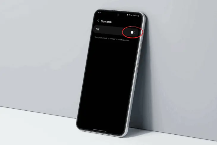restart the phone’s bluetooth feature