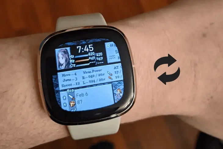 switch the fitbit sense's face
