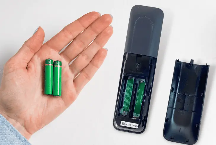 take the batteries in and out