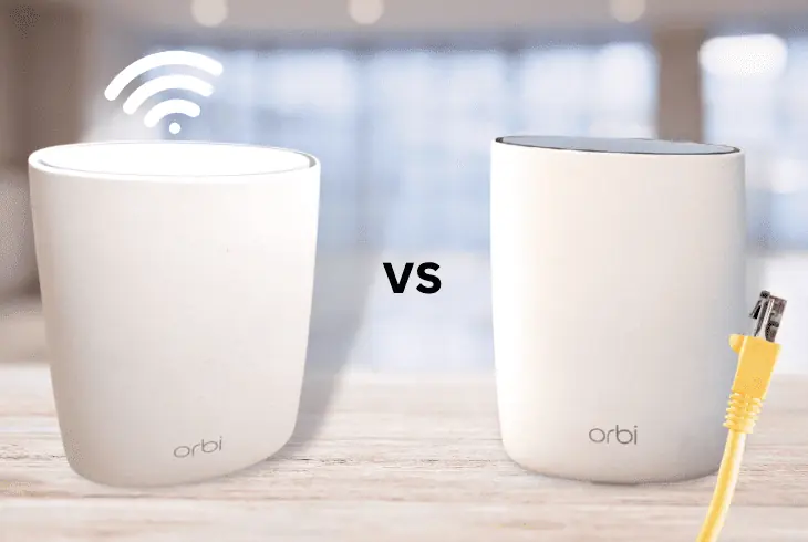 wireless vs wired orbi setup