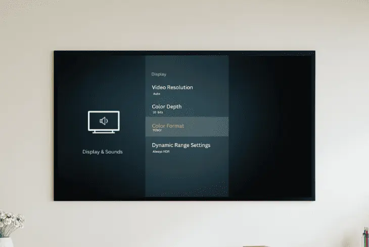 adjust the display settings