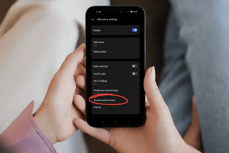 adjust the google fi apn settings