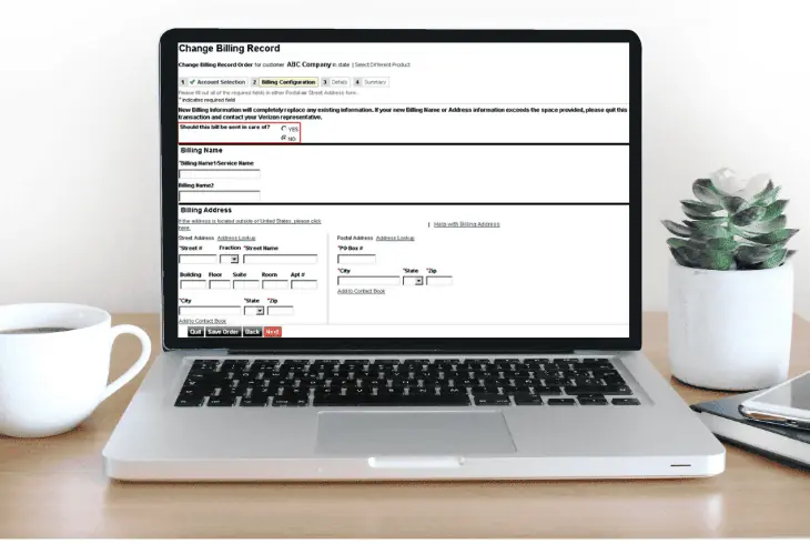 change the verizon bill due date online