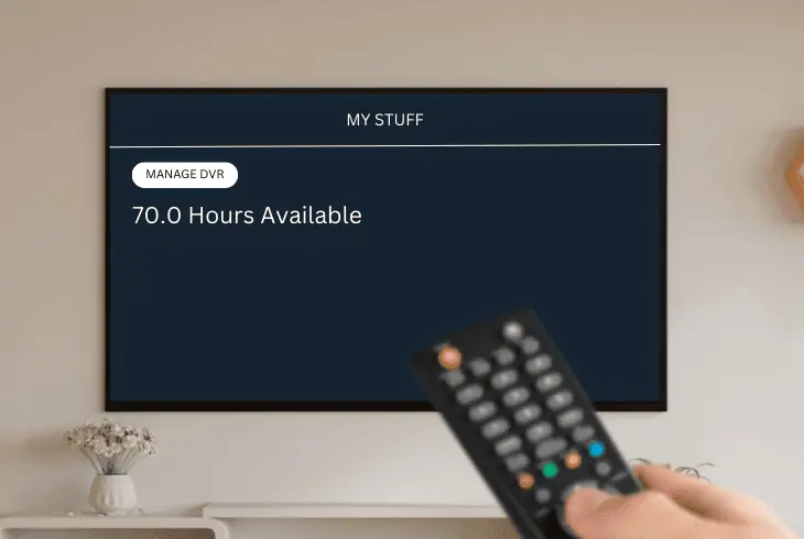 check cloud dvr storage space