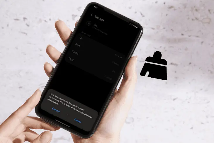 clear your hulu app cache