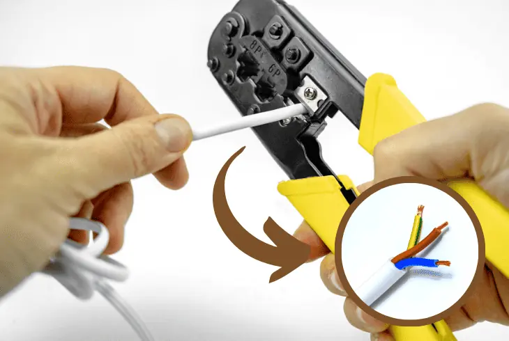 cut and strip your ethernet cable
