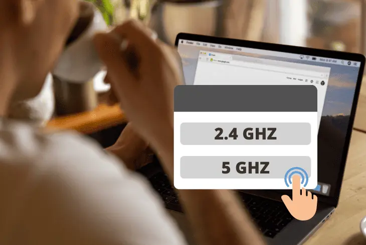 set router to broadcast different band