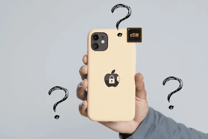 does my esim on locked iphone