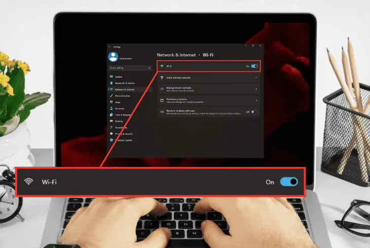 enable wifi on your laptop
