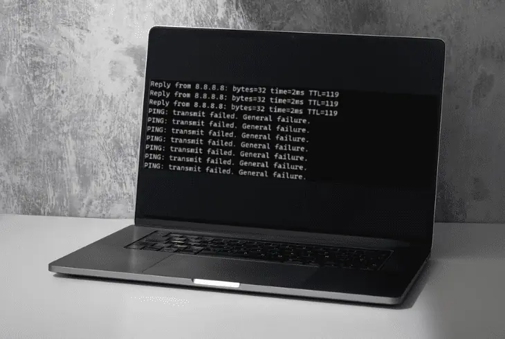 failure or “timed out” = internet fluctuations