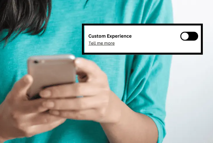 disable custom experience settings