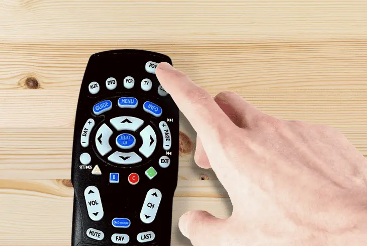 hard-reset the remote control