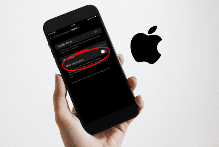 how to stop sharing location on iphone