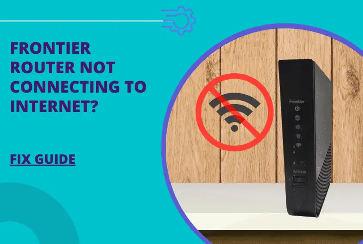 frontier router not connecting to internet
