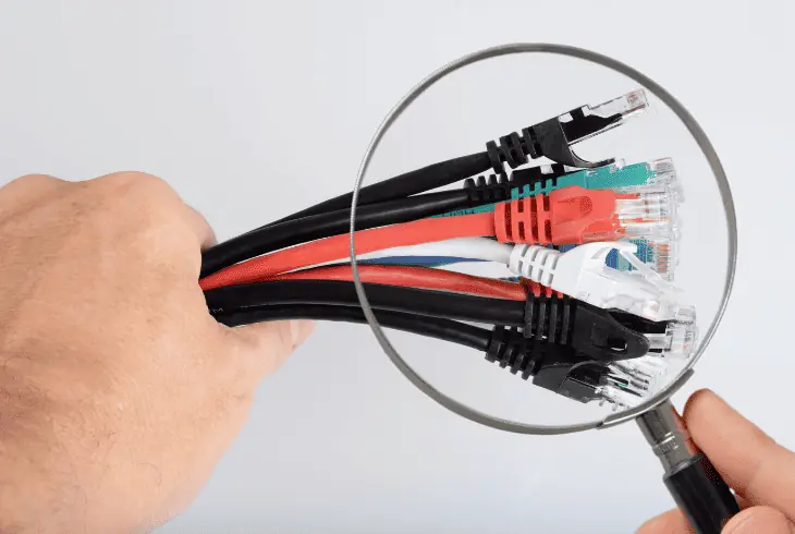 perform a visual inspection of the length of the cable