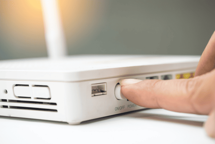 power cycle the wifi router