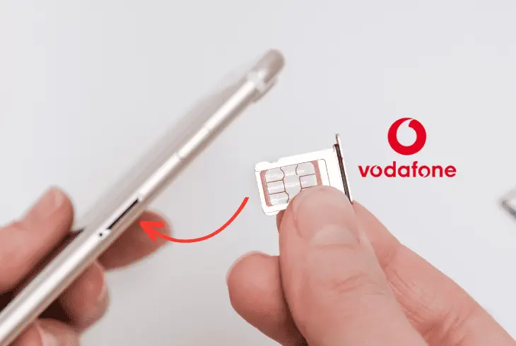 re-embed the vodafone sim card