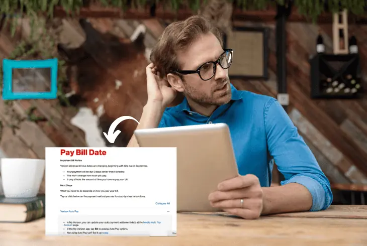 reason why verizon the changing my due date