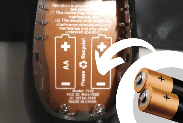 reinsert the remote batteries