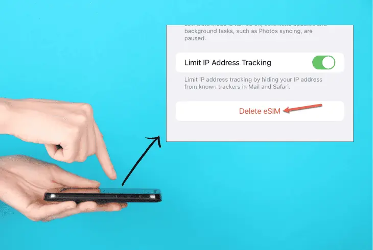 remove your old esims installed