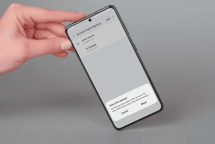 reset the apn settings