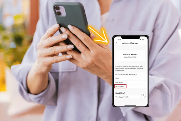 reset your equipment on app
