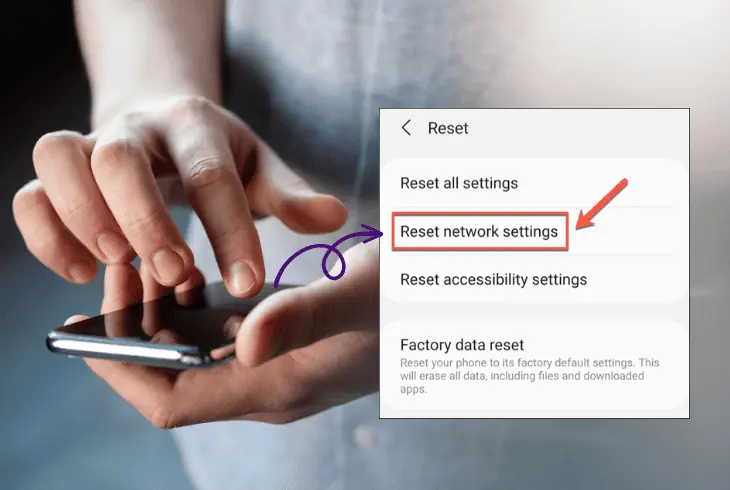 reset the network settings