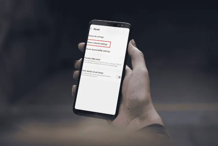 reset the phone network settings