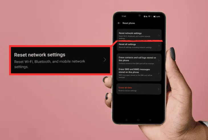 reset the device’s network settings