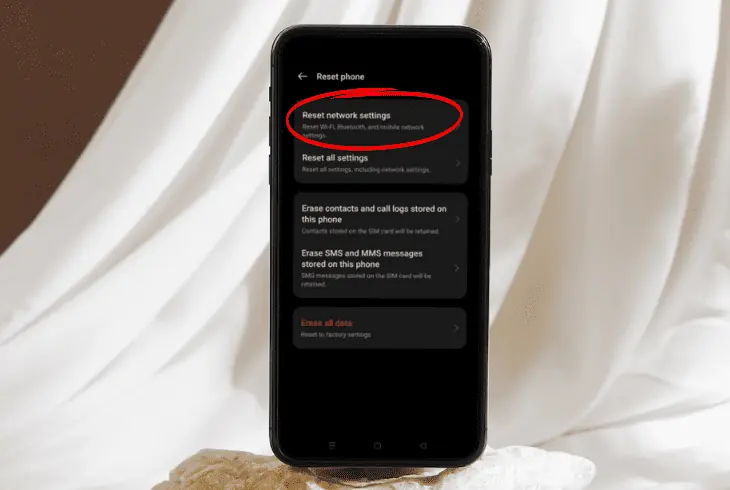 reset your phone’s network settings