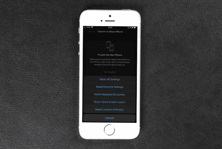 reset your phone's network settings