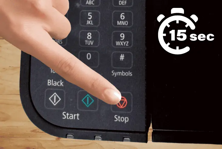 reset your printer settings