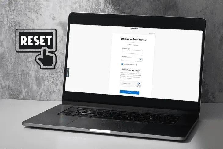reset equipment via your online account