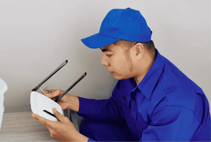 restore the router’s factory settings