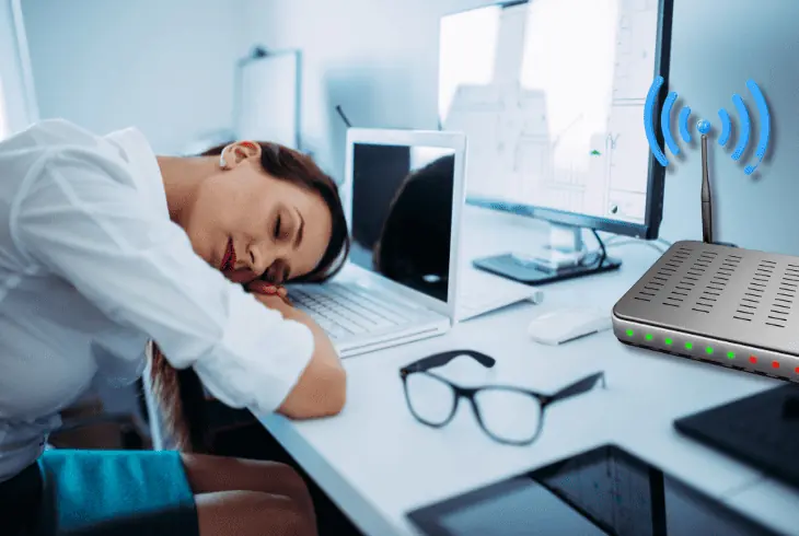 sleeping near many routers