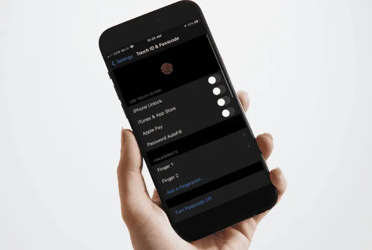 setup the touch-id again
