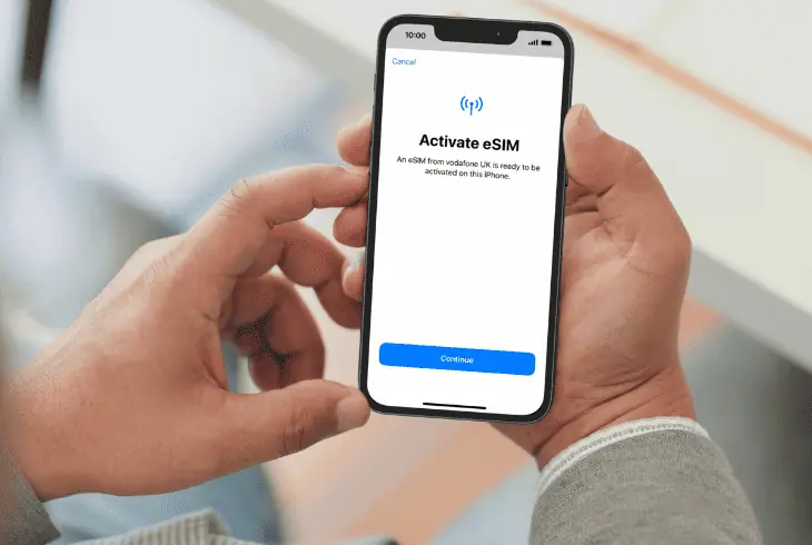 start your esim process