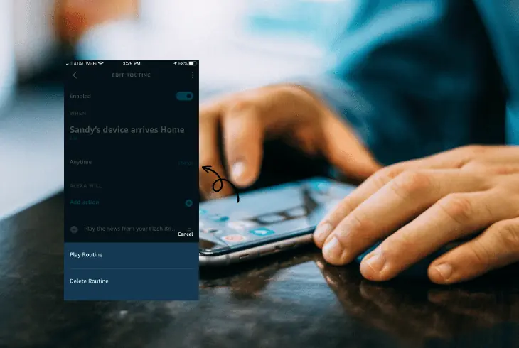 steps on how cancel alexa routine