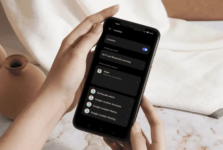 turn on location access on your paired phone
