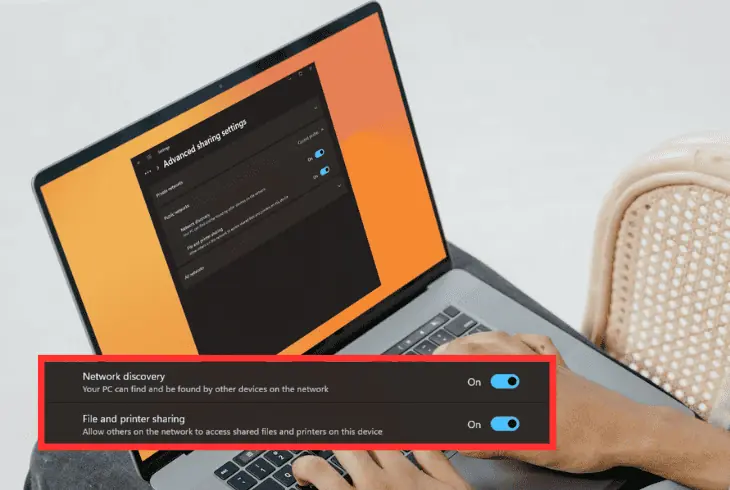 turn on network discovery