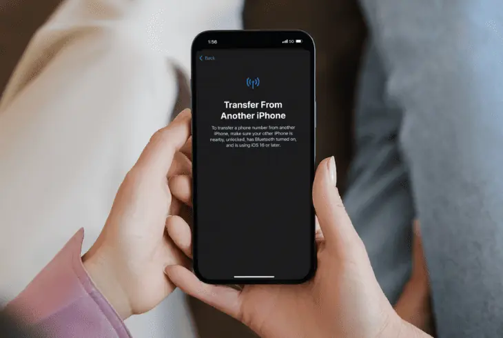 use esim quick transfer feature