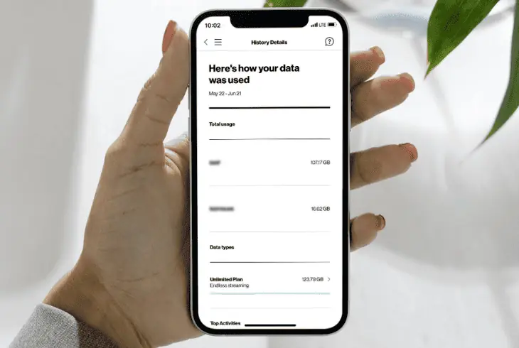 verify your current data usage