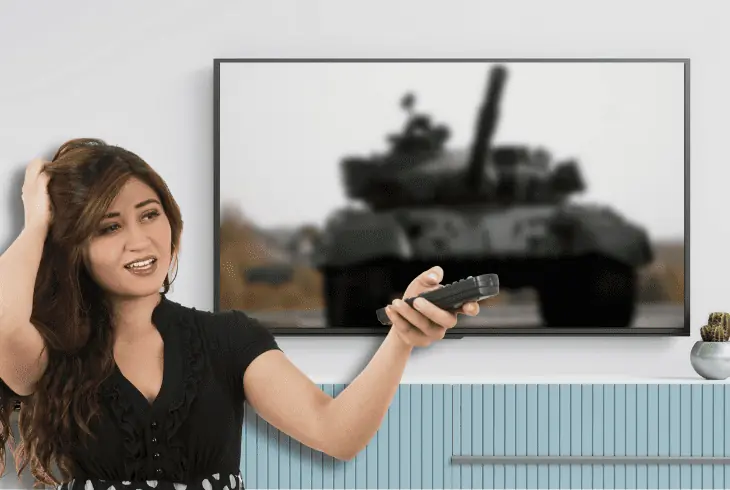 what causes amazon fire stick fuzzy picture