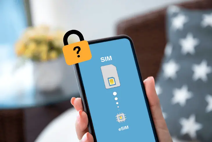will esim my be locked if phone is locked