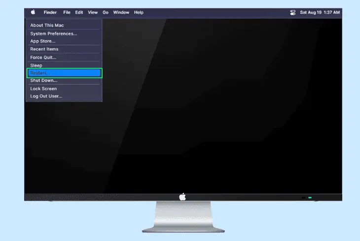restart your apple computer