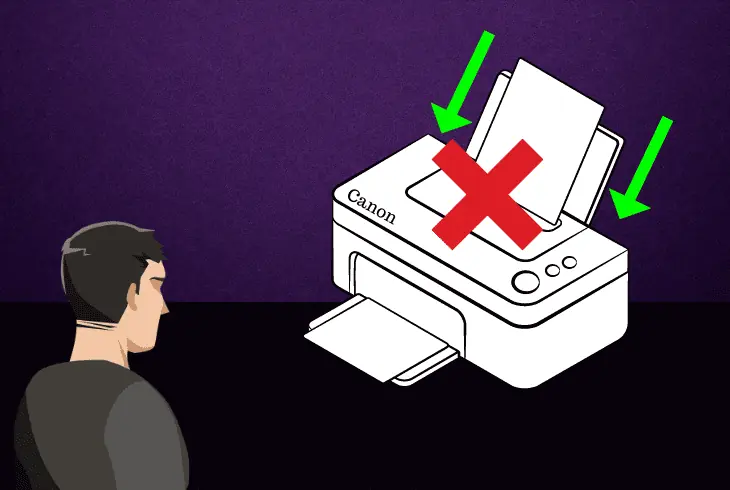 canon printer insists on rear tray