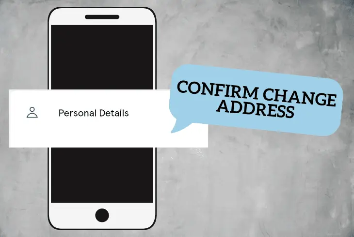 confirm the change address