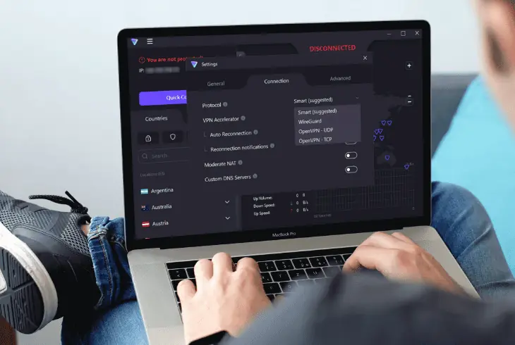 change the vpn protocols